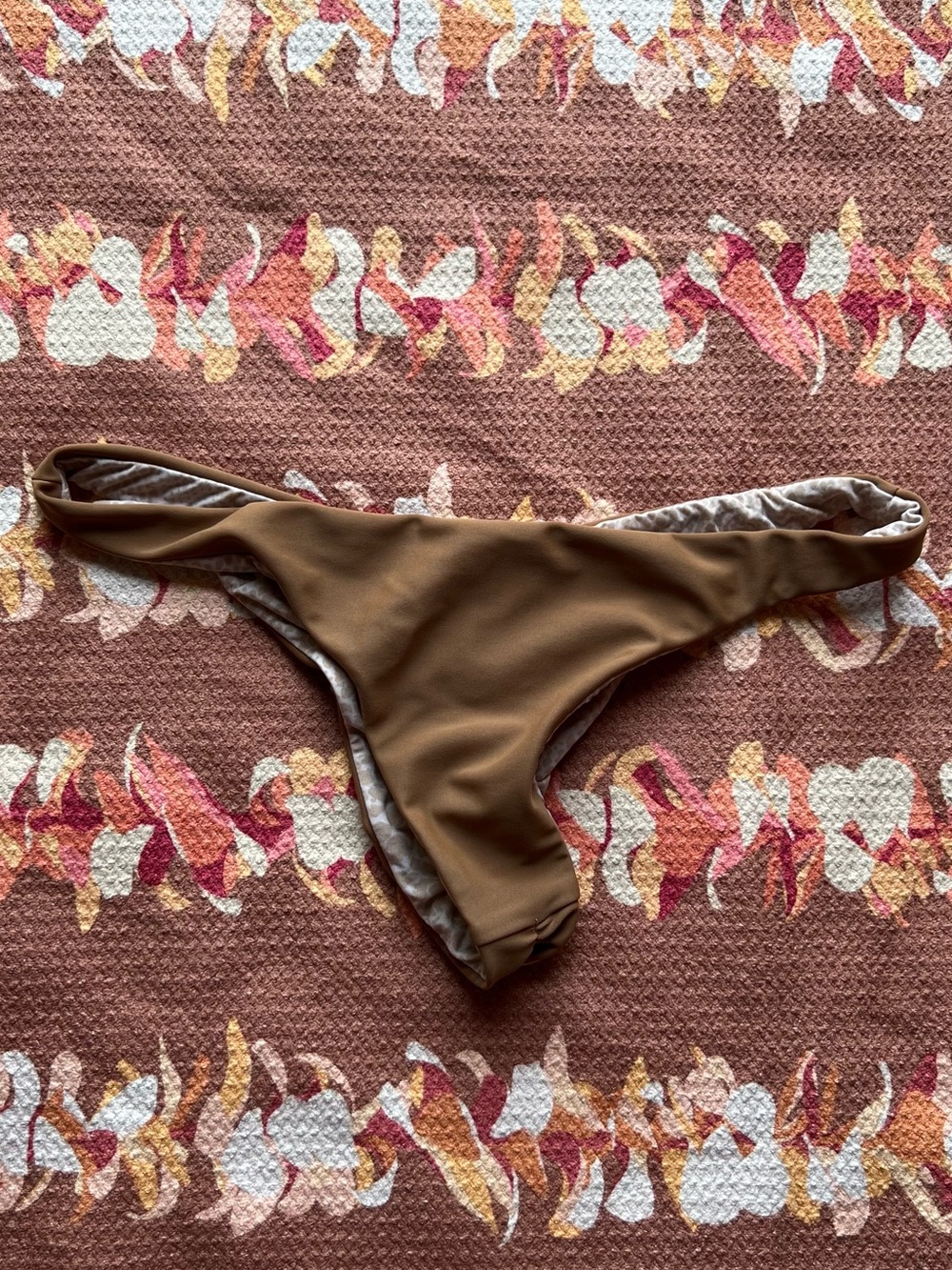 Acacia Brown Runched Bikini Bottom